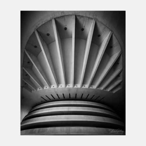 Architecture interiors of the Ciudad de las Artes y las Ciencias (City of Arts and Sciences)