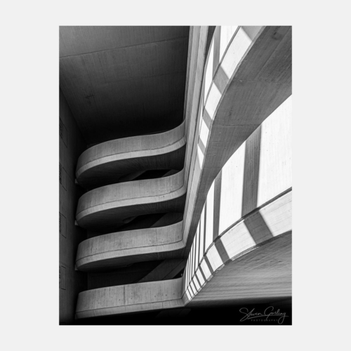 Architecture interiors of the Ciudad de las Artes y las Ciencias (City of Arts and Sciences)