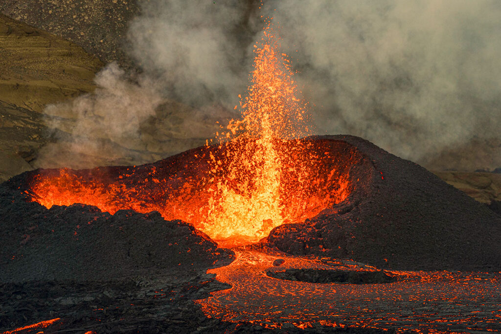 Fagradalsfjall Volcano in Iceland photography Tour